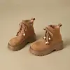 Botas Martin de Suela Gruesa Maillard Nuevas Primavera/Otoño 2026 Estilo Étnico para Mujer con Perlas y Tacón Grueso Zapatos Individuales de Moda para Mujer