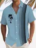 Camisa de manga corta para hombre, estilo casual, con cuello, bolsillos de botón y estampado digital 3D, corte holgado, superventas transfronteriza europea y americana, 2026