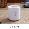 Venta al por mayor de fábrica Vajilla para Hotel Taza de Cerámica con Medio Patrón Blanco Puro Restaurante de Hotel Casa de Té para Hotel Taza de Té Copa de Vino Vaso Corto para Agua