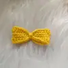 Ningning Tejido a Mano de Lana Crochetado Semicabado Celebridad de Internet TikTok Accesorios Explosivos Accesorios de Lazo Estéreo