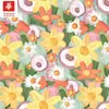 Tela de Algodón Puro 40S Estampado Digital Patrón de Burbujas Abstractas Coloridas Tela para Ropa de Mujer y Niño Vestido Cheongsam Camisa en Stock