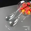 Cucharas de Sopa de Plástico Empacadas Individualmente, Papilla de Nido de Pájaro, Utensilios Desechables para Postre para Llevar, Cucharas Desechables Engrosadas, Cucharas de Nido de Pájaro de Grado Alimenticio