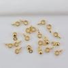Retenção de cor corrente de contas de tee de ouro 14K espaçador pendente pulseira contas soltas acessórios pulseira diy material de conta atacado