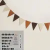 Bandeirola de puxar de feltro para aniversário infantil decoração de festa de aniversário de bebê bandeira triangular Mori tecido não tecido bandeirola digital