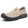 Nuevos Zapatos Casuales Slip-On de Verano 2026 para Hombre, Zapatos Perezosos de Malla Transpirable, Zapatos Ligeros de Punta Cerrada para Papá