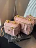 Bolso de Lana para Mujer para Otoño e Invierno 2025 Nueva Moda Nicho Cadena Bolso Cruzado de Lujo Mini Bolso Caja