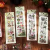 Pacote de Adesivos PET Zaomo - Série de Vegetais Verdes, Flores e Frutas - Cartão de Material para Diário Transfronteiriço, Pacote de Material para Colagem de Decoração, 4 Designs