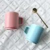 Caneca Empilhável Cerâmica Cor Pura com Manga Personalizada para Logo Pequena para Água Café Leite Presente Fábrica Liling