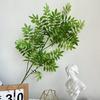 Folhas de Planta Verde de Plástico Simuladas, Série Verde, Decorações de Teto Verdes, Postes Guia de Teto Alto, Paisagismo Verde para Projetos Externos, Plantas Verdes Estilo Floresta