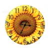 Reloj de Pared Nuevo de Girasol Más Vendido Transfronterizo Decoración de Flor Silenciosa para Sala de Estar Reloj de Pared Creativo de Cuarzo