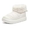 Invierno 2024, nuevos zapatos de algodón gruesos, cálidos y antideslizantes, a la moda, para la nieve, con bolsa y acceso a internet, color rojo, para mujer.