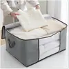 Saco de Armazenamento de Roupas e Edredom, Armazenamento de Roupas Doméstico à Prova de Umidade, Armazenamento de Edredom, Saco de Embalagem Espesso de Não Tecido para Mudança de Bagagem