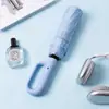 Guarda-chuva Dobrável Automático Reverso com Fivela de Anel Extra Espessado Uso Duplo Duas Pessoas Guarda-sol para Sol Sombra Logo Personalizado