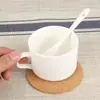Posavasos de Corcho, Redondos y Cuadrados, Esterillas de Corcho Aislantes del Calor, Esterillas Absorbentes para Ollas, Esterillas para Té, Posavasos para Tazas de Té, Posavasos Espesados de Madera de Pino de Agua