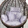 Cojín para silla de mimbre de cesta colgante, columpio nido de pájaro individual lavable, cojín para silla colgante, cojín para silla de mimbre, cojín para planta colgante de mimbre, engrosado