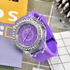 Relógio Personalizado Luminoso Popular Transfronteiriço com Strass Moda Coreana Geneva Casal Estudante Masculino e Feminino Relógio a Quartzo