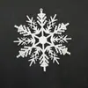 Floco de Neve de Natal Plástico Fio de Flocos de Neve Brancos Cenário de Neve Janela do Local Árvore de Natal Enfeites Pendurados Vários Estilos Flocos de Neve Simulados