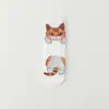 Calcetines de comercio exterior transfronterizos estilo académico coreano japonés para mujer, lindos calcetines de gatito de dibujos animados para otoño e invierno, fabricantes al por mayor
