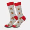 26 Calcetines Navideños Transfronterizos Nuevos de Papá Noel Sorpresa Festiva en Stock, Calcetines Divertidos de Media Caña de Moda al por Mayor de Fabricantes
