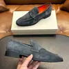 Mocasines de cuero gamuza de alta gama, con pespunte superior STN, cómodos zapatos casuales de caballero de suela plana para exportación