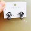 Pendientes de perla Qingxing circonita AAA pavimentados geométricos pendientes preciosos coreanos simples fabricante de origen