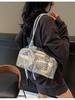 Bolso de Hombro Cruzado de Nicho para Mujer Modelo Nuevo 2026 Gran Capacidad Retro Simple para Viajes Bowling Moda Bolso de Hombro