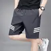 Shorts de Seda Gelada de Verão, Secagem Rápida, Respirável, Calça de Cinco Pontos para Homens, Esportes Casuais, Tamanho Plus, Calça de Praia para Homens Grandes e Altos, Versátil