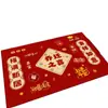 Capachos personalizados, capachos vermelhos, tapetes antiderrapantes, tapetes vermelhos festivos para novas casas, tapetes de Ano Novo, personalização com logotipo disponível
