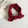 Diadema Versátil Tejida Elástica a Rayas con Lindas Orejas de Conejo para Niños y Niñas Pequeñas, Cómodo Accesorio Elástico para el Cabello