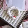 Linda Diadema de Felpa de Kt para el Cabello, Cuerda para el Cabello de Gatito de Dibujos Animados para Chicas Ins, Goma Elástica Dulce para Estudiantes, Accesorios para el Cabello de Pareja, Diadema