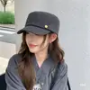 Gorra de equitación retro de moda estilo coreano y japonés para mujer, nuevo producto de otoño e invierno, simple y versátil, gorra plana artística tipo 'newsboy'