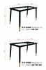 Patas de Mesa de Lujo Ligero, Soportes para Patas de Mesa, Patas de Mesa de Comedor de Hierro Pizarra, Patas de Mesa de Comedor, Mesa de Centro para Computadora, Estructura de Mesa de Bar, Escritorio de Oficina