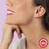 Moda Europeia e Americana Mais Vendida Estilo Ins Brincos de Pétalas Turquesa Prata Esterlina S925 Brincos de Diamante Joias de Nicho Brincos