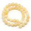 Cuentas de jade color beige natural cuentas de jade de cera de abeja accesorios para pulseras diy venta directa de fábrica al por mayor