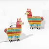 Pendientes de Acrílico Ecológicos de Venta Caliente Transfronteriza Pendientes de Alpaca Lindos Coloridos de Dibujos Animados Europeos y Americanos Venta al por Mayor