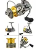 Carrete de Pesca Giratorio Transfronterizo, Micro-Carrete Totalmente Metálico, Carrete para Señuelos, Carrete de Pesca con Bobina Baja, Carrete para Caña de Pesca de Mar de Lanzamiento Ultralargo