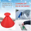Removedor de Nieve para Cristales de Coche Cubo de Nieve Herramienta Cónica para Deshielo Rascador de Cristales Boquilla de Cuerno Descongelador Venta al por Mayor