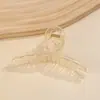 Moda Simples Estilo Vermelho da Internet Prendedor de Cabelo Presilha de Cabelo Cor Sólida Presilha de Tubarão Material de Resina Grampo de Cabelo Grampo de Cabelo Sem Costura Estilo Coreano