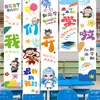 Estamos Começando a Escola, Banners de Tecido Decorativos para Pendurar, Decoração de Inauguração de Turma para Jardim de Infância e Ensino Fundamental, Tecido de Fundo Grande