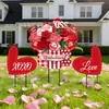 El letrero de jardín más popular de Amazon para el Día de San Valentín, enano de amor para el Día de San Valentín, decoración exterior para césped y jardín