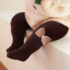 Pantimedias gruesas con forro polar para niños, otoño e invierno, ropa cálida para bebés, leggings con lazo y trasero grande