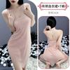 Lencería sexy, camisón sexy con tirantes, perspectiva sensual, pijama fino sin desmoldar, pasión, puro deseo, pecho pequeño, uniforme 2424