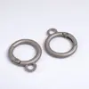 En Stock Broche de Resorte Redondo de Metal, Llavero de Anilla de Resorte de Aleación de Zinc, Anilla para Llavero de Correa de Bolso, Anilla Abierta