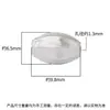Plata de Ley s925 Exquisito Galvanizado Cepillado Cuentas de Grano de Arroz Cuentas de Oliva Cuentas Sueltas Pulsera DIY Wenwan Accesorios de Joyería de Plata