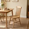 Silla de comedor nórdica de madera maciza con respaldo, silla moderna simple para comedor del hogar de madera de cerezo, silla Windsor