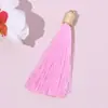 Fabricante Venta al por Mayor Pequeño Peso Borla Borla Accesorios para el Cabello de Niños Accesorios de Borla Colgante Marcapáginas Metal Imitación Sombrero Borla Colgante