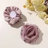 Tela satinada súper elegante y suave estilo coreano, flor, scrunchie DIY para el pelo, accesorio para el cabello, corsage, decoración para zapatos y sombreros, y materiales de accesorios