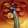 Acessório de chaveiro com pingente de dragão em liga metálica estilo chinês com toque de alta qualidade, acessório decorativo para homens e mulheres, colar pequeno
