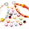 Pintura en Aerosol Acrílica de 16 mm Goteando Agujero Grande Estrella de Cinco Puntas Pulsera Colgante Hecha a Mano DIY Materiales para Accesorios de Joyería