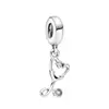 Amor sincero cobre blanco bañado en plata colgante serie corazón colgante pequeño accesorios para pulsera collar DIY colgante pequeño venta al por mayor